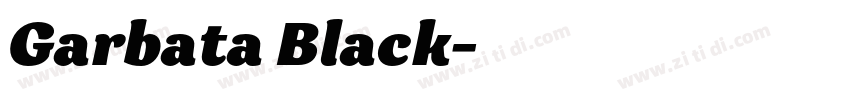 Garbata Black字体转换